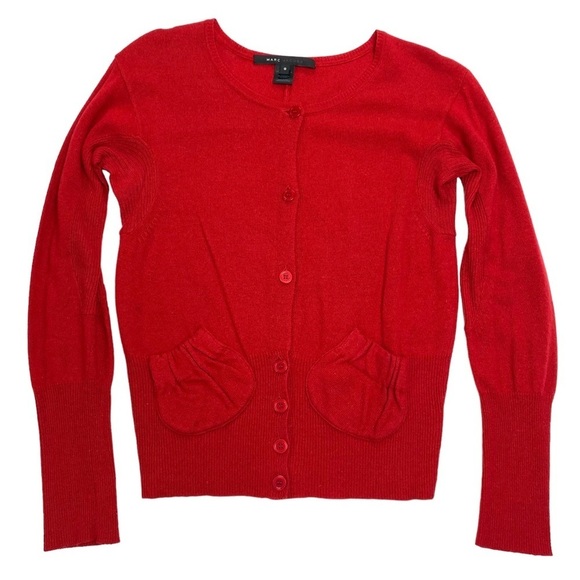 MARC Jacobs Patch-pockets Cardigan in Rose Red - Picture 8 of 8
